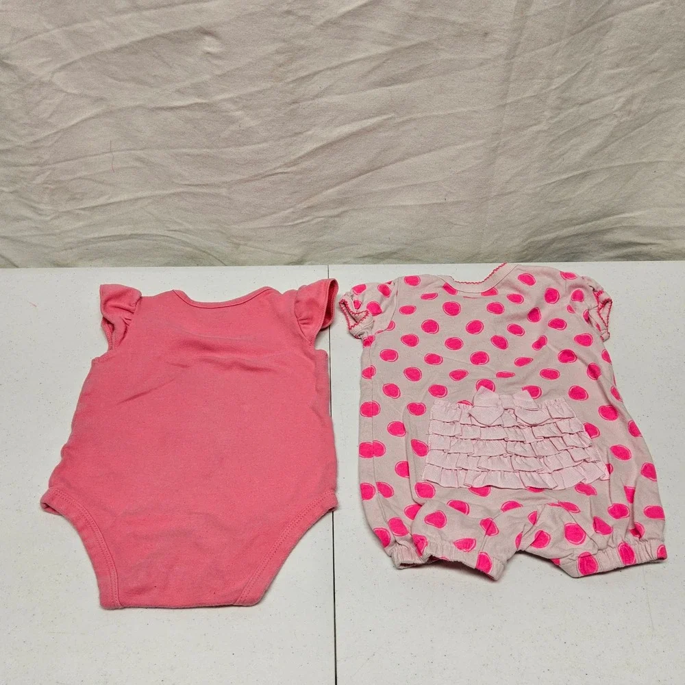 Baby Girl 6M Clothing Lot - Carter's, Rabbit & Bear, Okie Dokie - 9 Piece Bundle